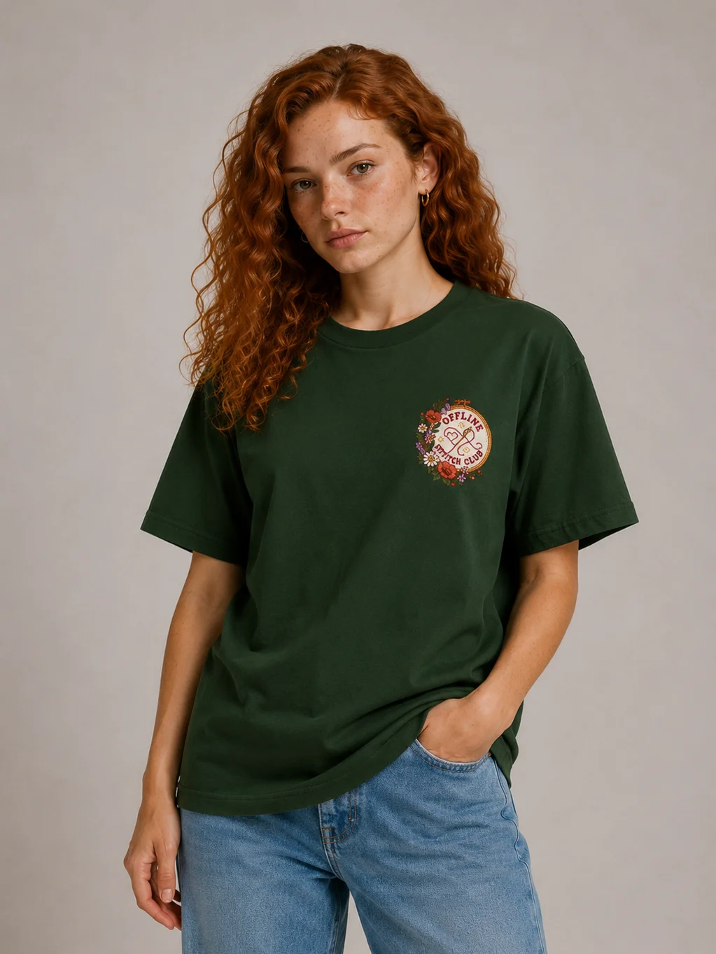 Offline Stitch Club T-Shirt – Modern Embroidery Lover Gift product image (9)