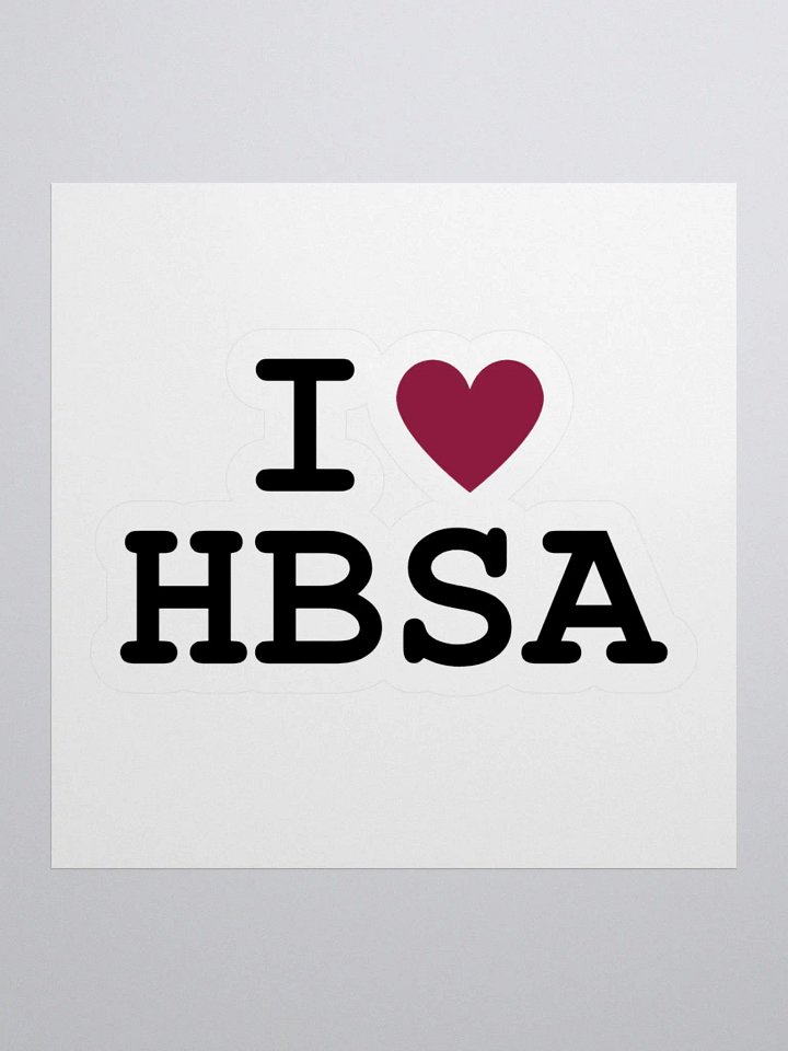 I <3 HBSA Sticker product image (1)
