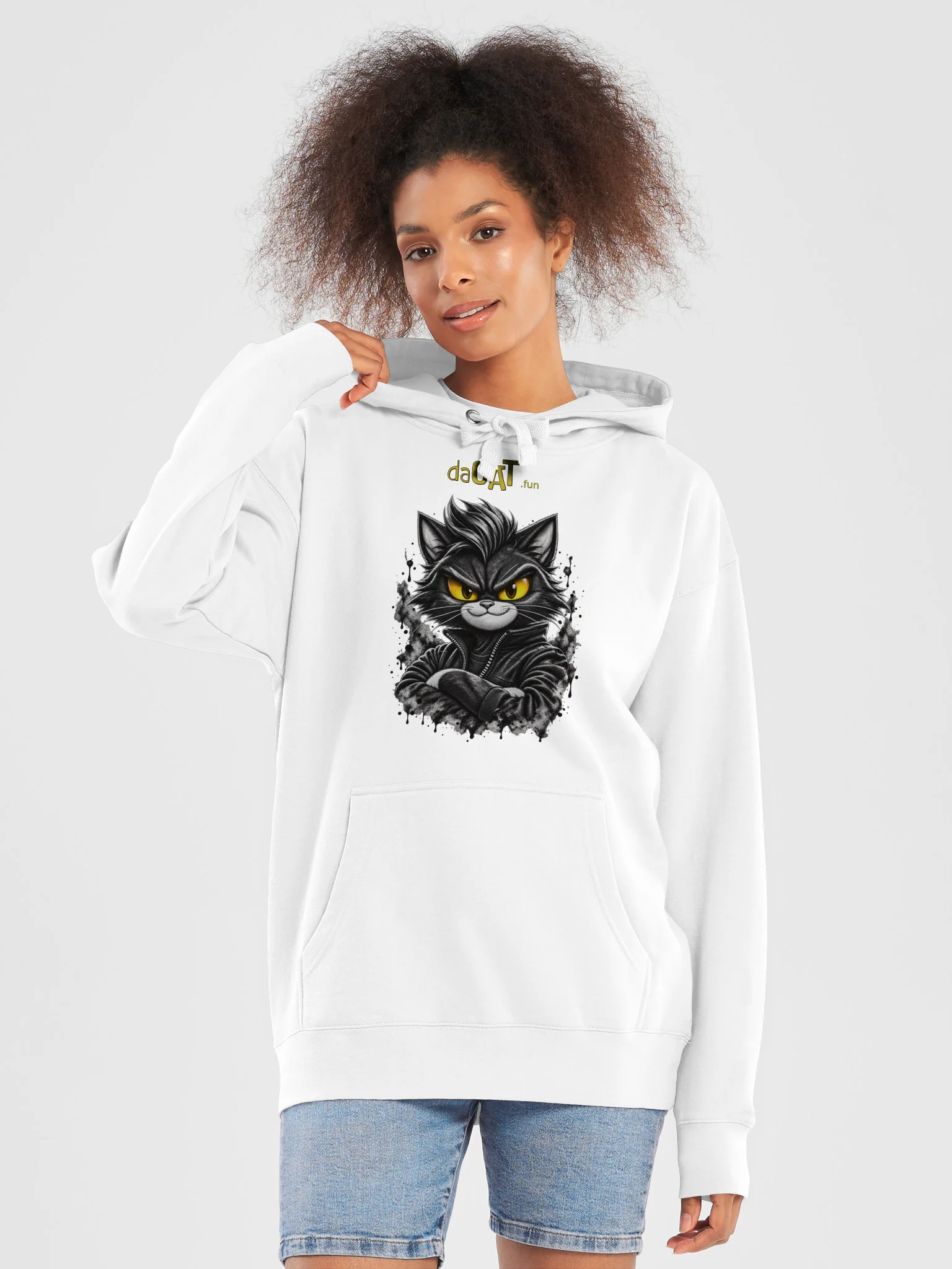 daCAT Ghost White Hoodie product image (5)