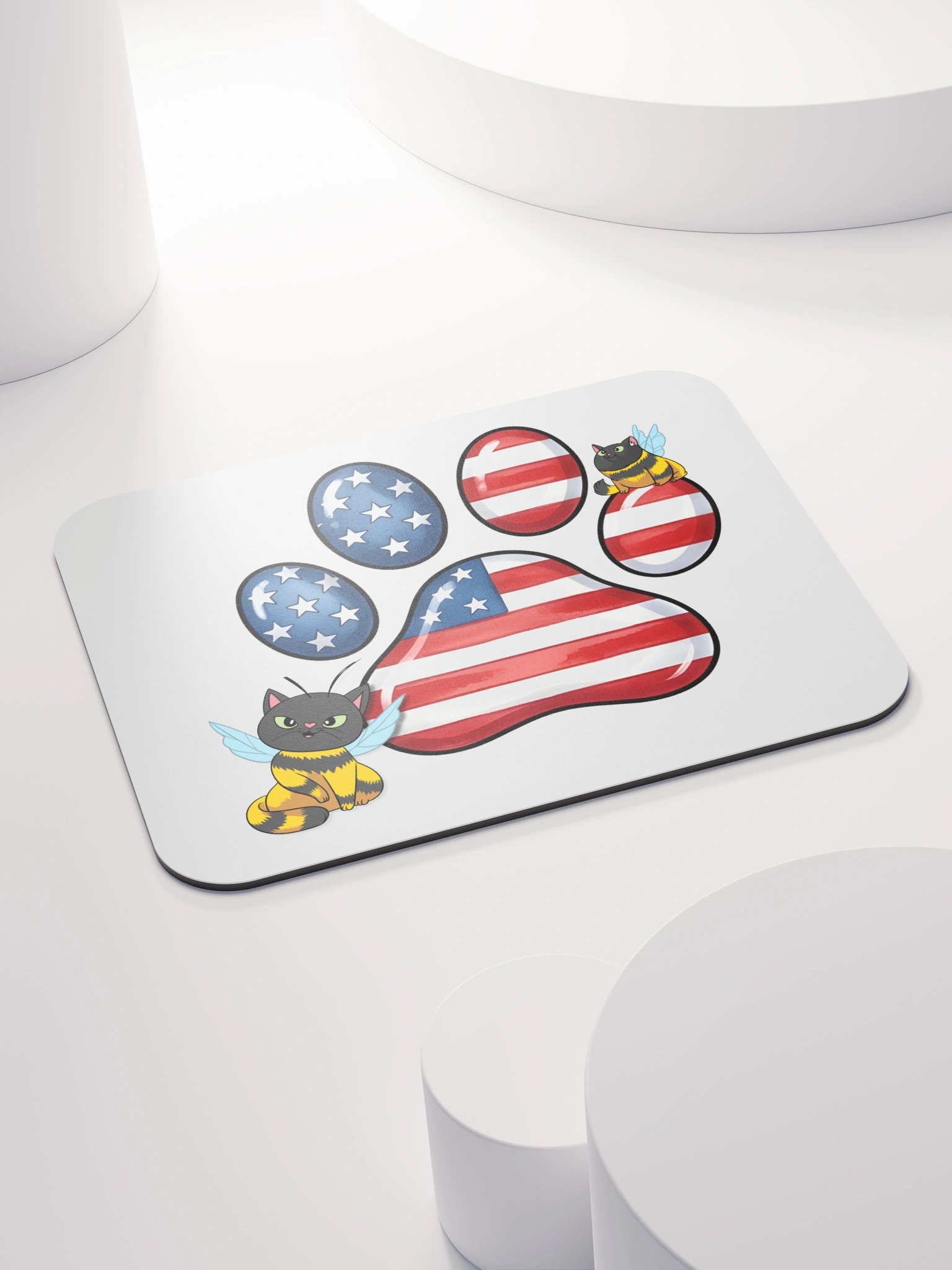 Patriotic Cat Paw Mousepad product image (4)