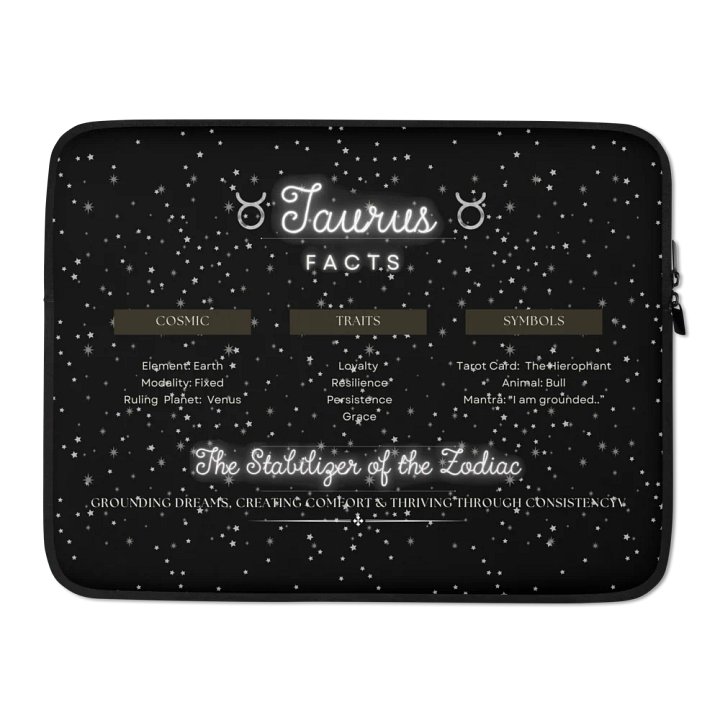 Taurus 2025, Attributes Table, Laptop Sleeve product image (2)