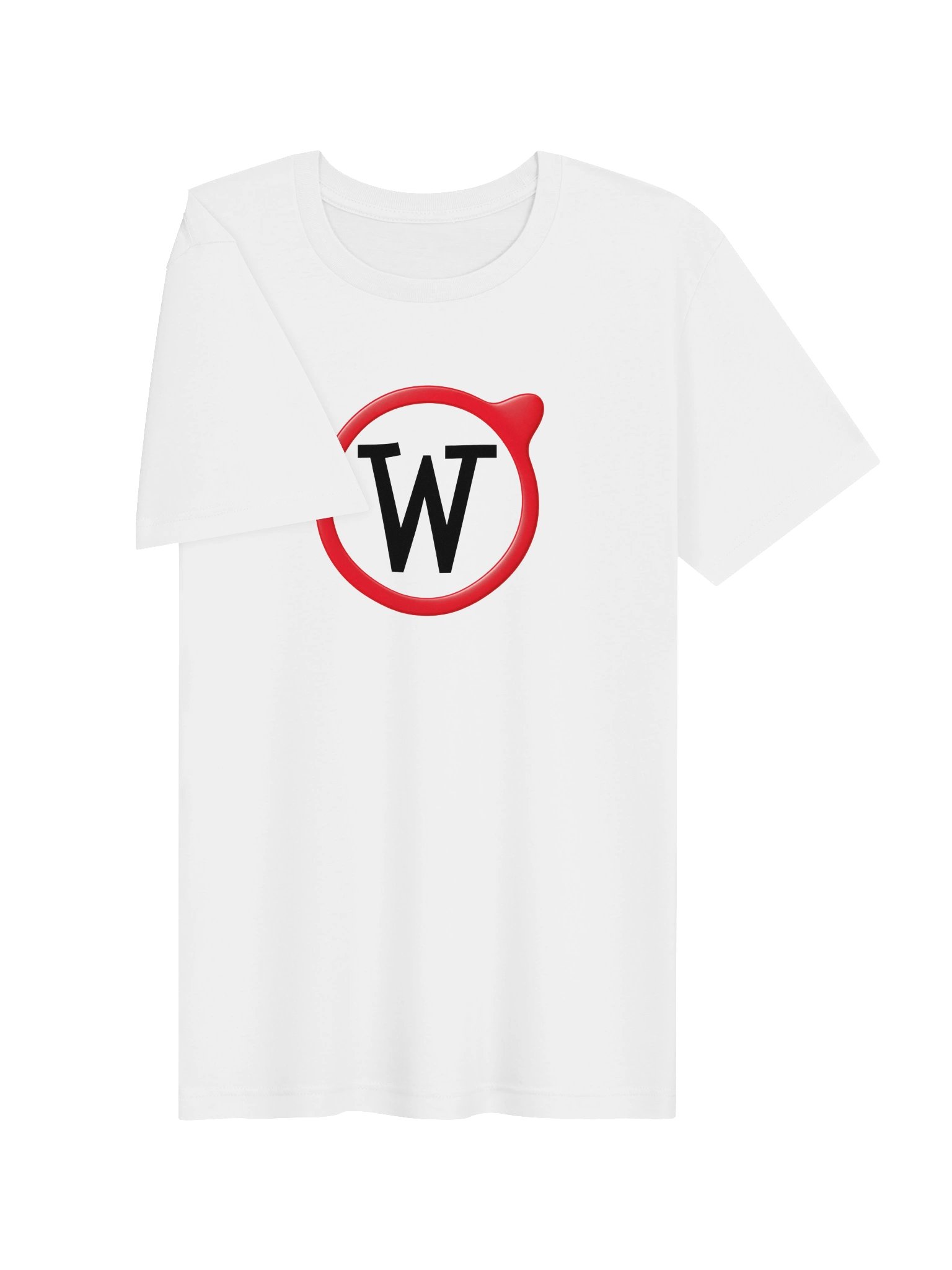the striking Weckipedia logo on a supersoft t-shirt - white product image (3)