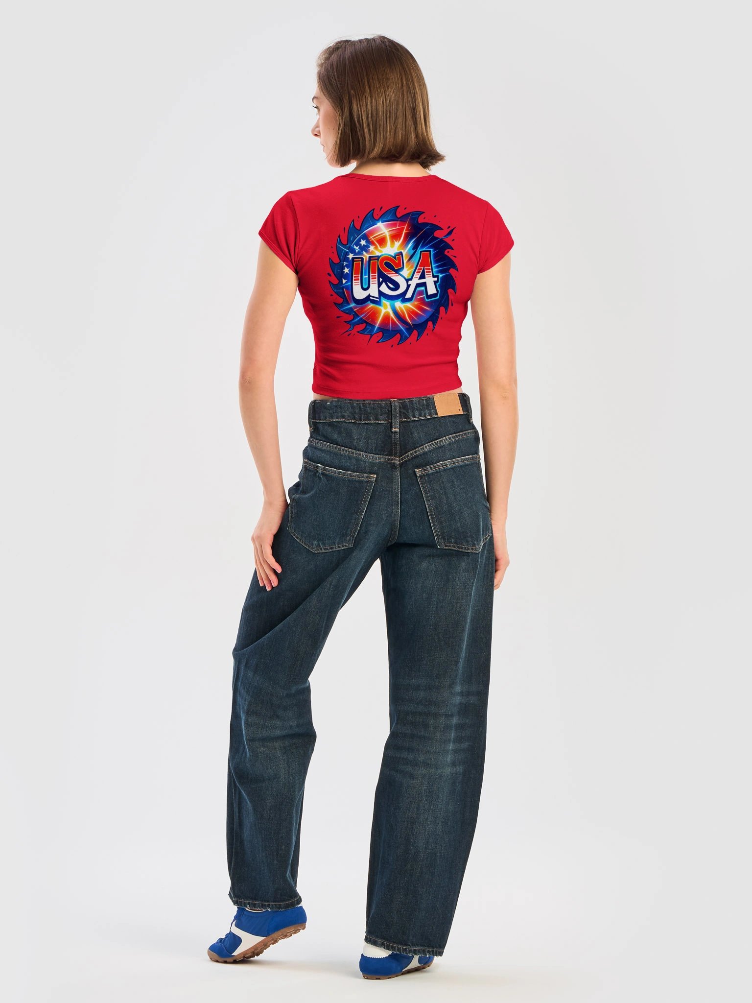 USA Patriotic Burst Baby Tee product image (20)