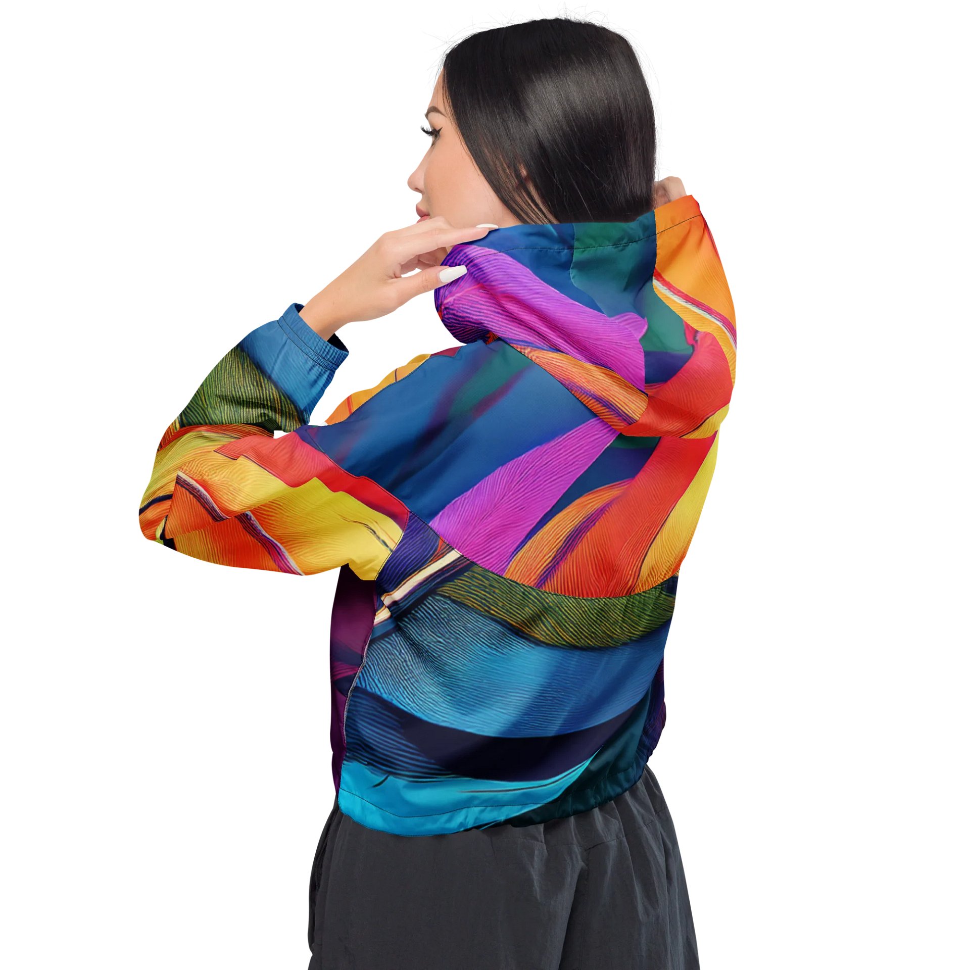 Aqua Breeze All-Over Women's Windbreaker product image (4)