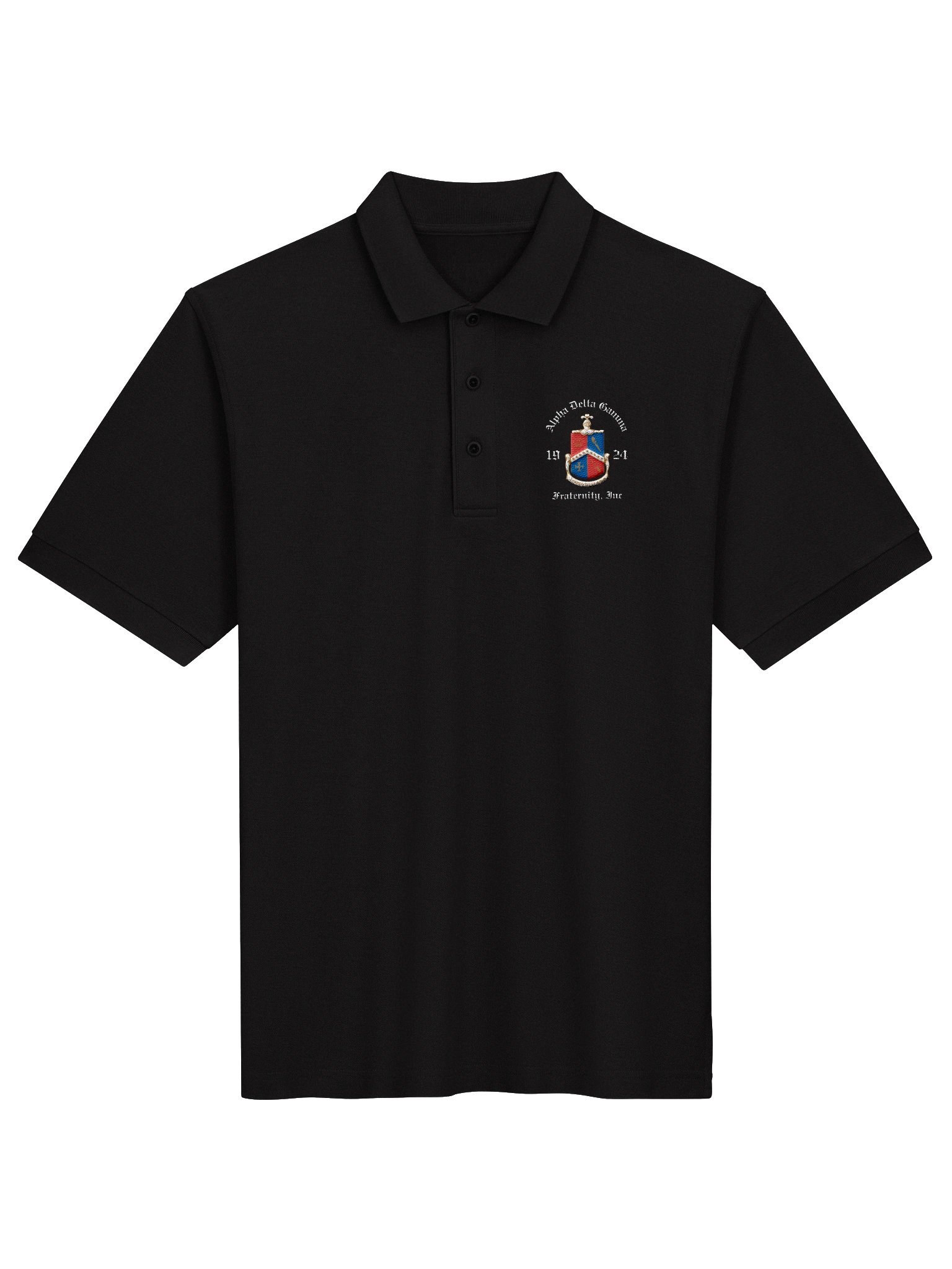 Alpha Delta Gamma Signature Pique Polo: product image (4)