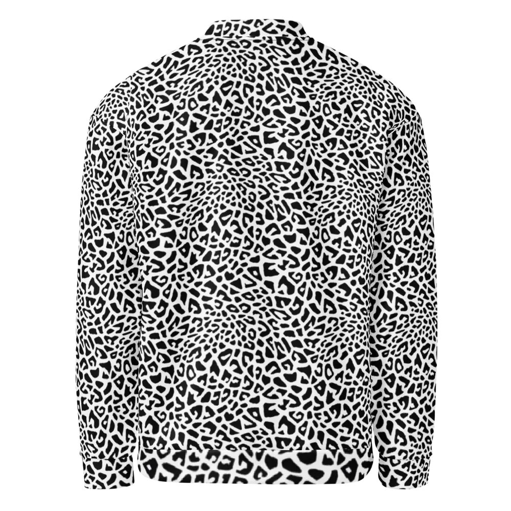 Silver Leopard Bomber Jacket product image (2)