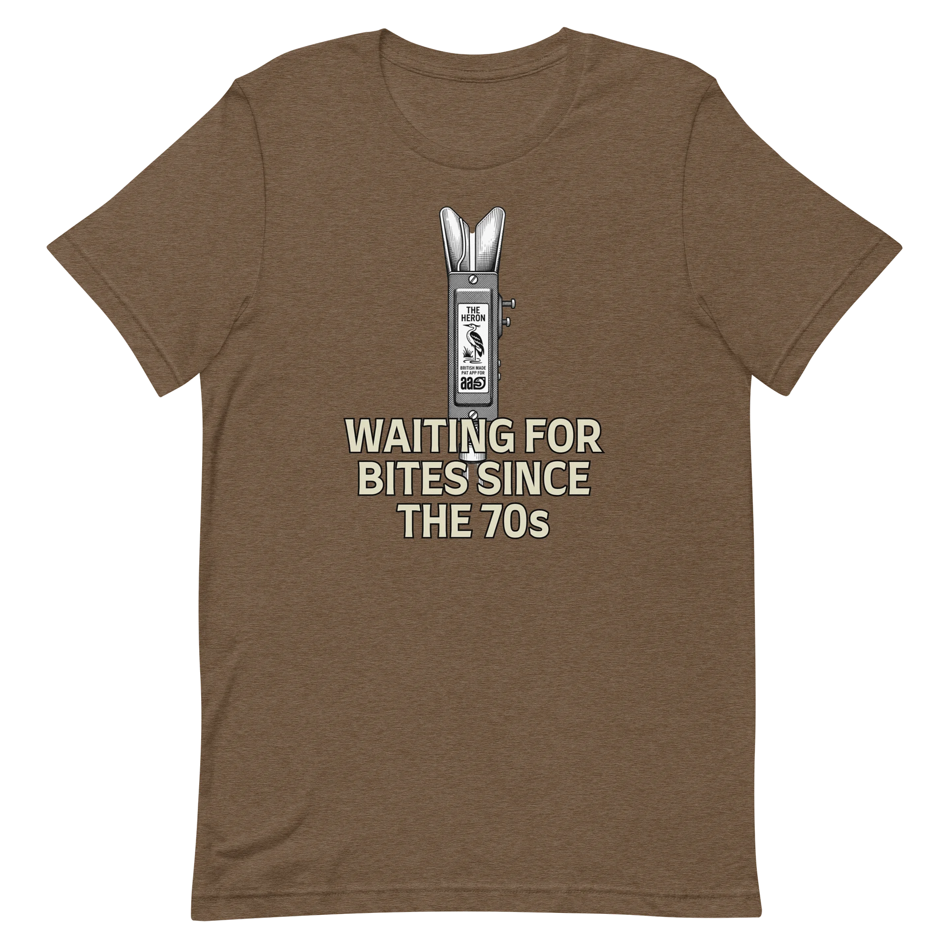 Heron Bite Indicator “ Waiting For Bites Since The 70s” T-Shirt product image (14)