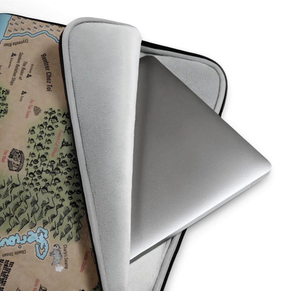 Qweendom Map Laptop Sleeve product image (4)
