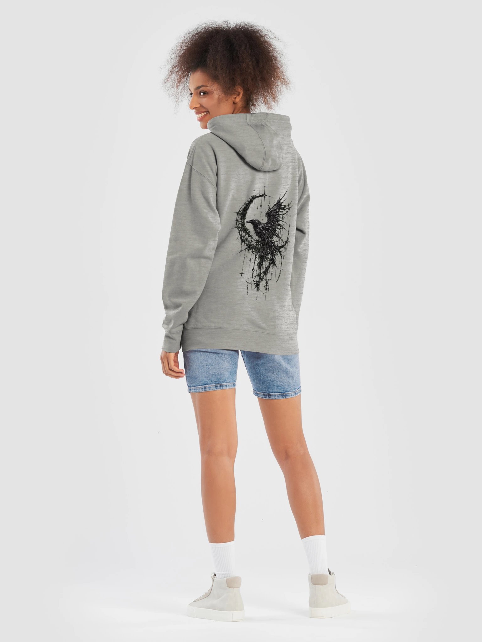 Gothic Raven Hoodie product image (64)