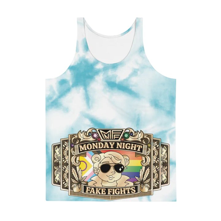 MNFF Championship belt Blue Tie Dye 