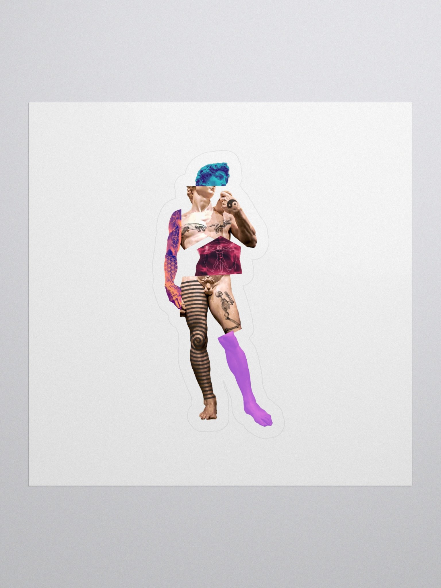 VaporWave David Sticker product image (1)