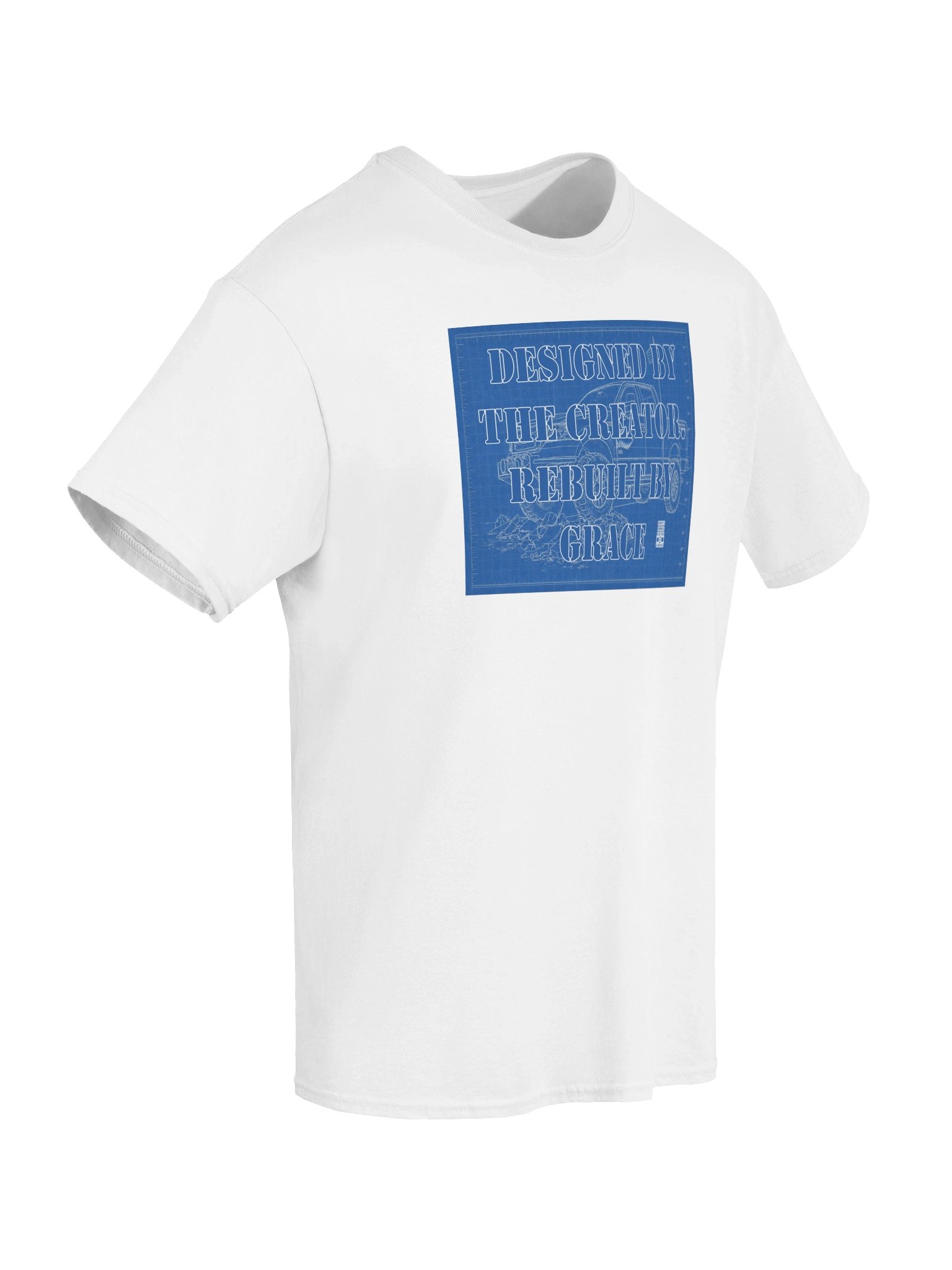 Rebuilt by Grace Blueprint Tee product image (6)