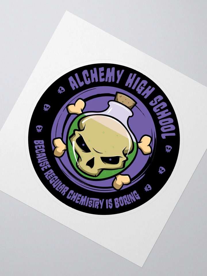 Alchemy High School Funny Chemistry Sticker product image (4)
