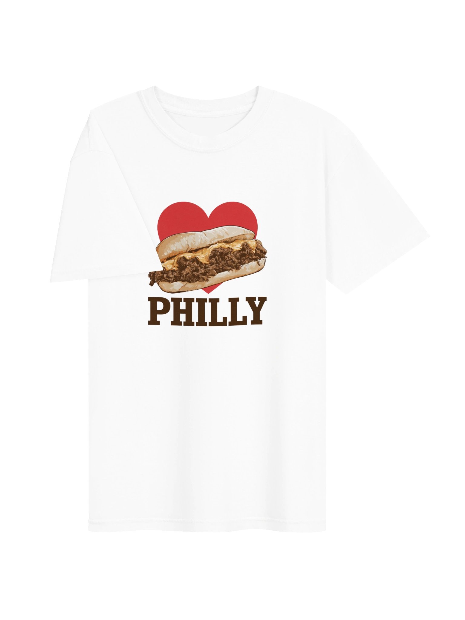 Philly Cheesesteak White T-Shirt product image (3)