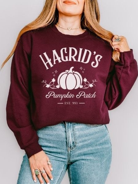 Magical Pumpkin Patch Minimalist Cozy Sweatshirt for Halloween product image (8)