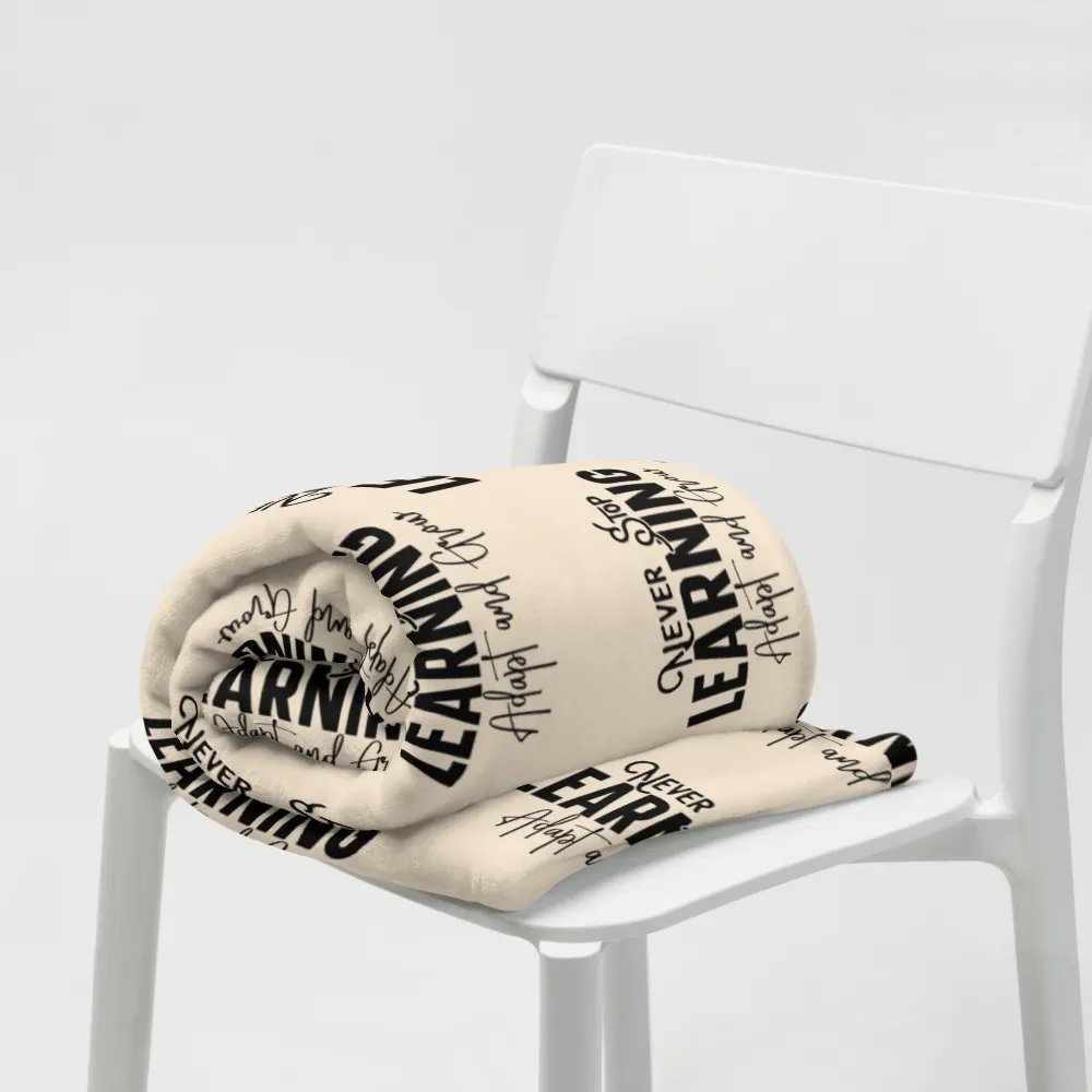 Never Stop Learning Blanket product image (9)