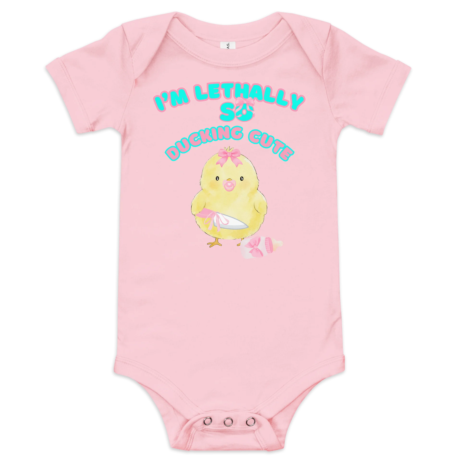I'm lethally so ducking cute!🩷Super Soft🪽Onesie🩷 product image (2)
