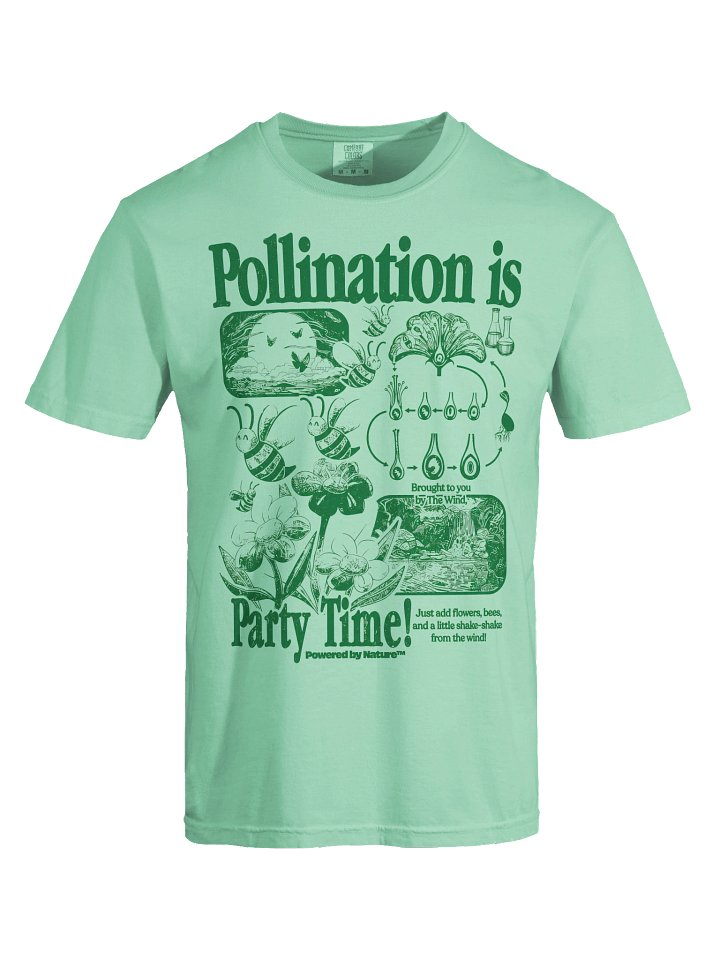 Bee Pollination Graphic Tee, Comfort Colors Flower Nature T-Shirt, Gardening Science Shirt, Unisex product image (52)