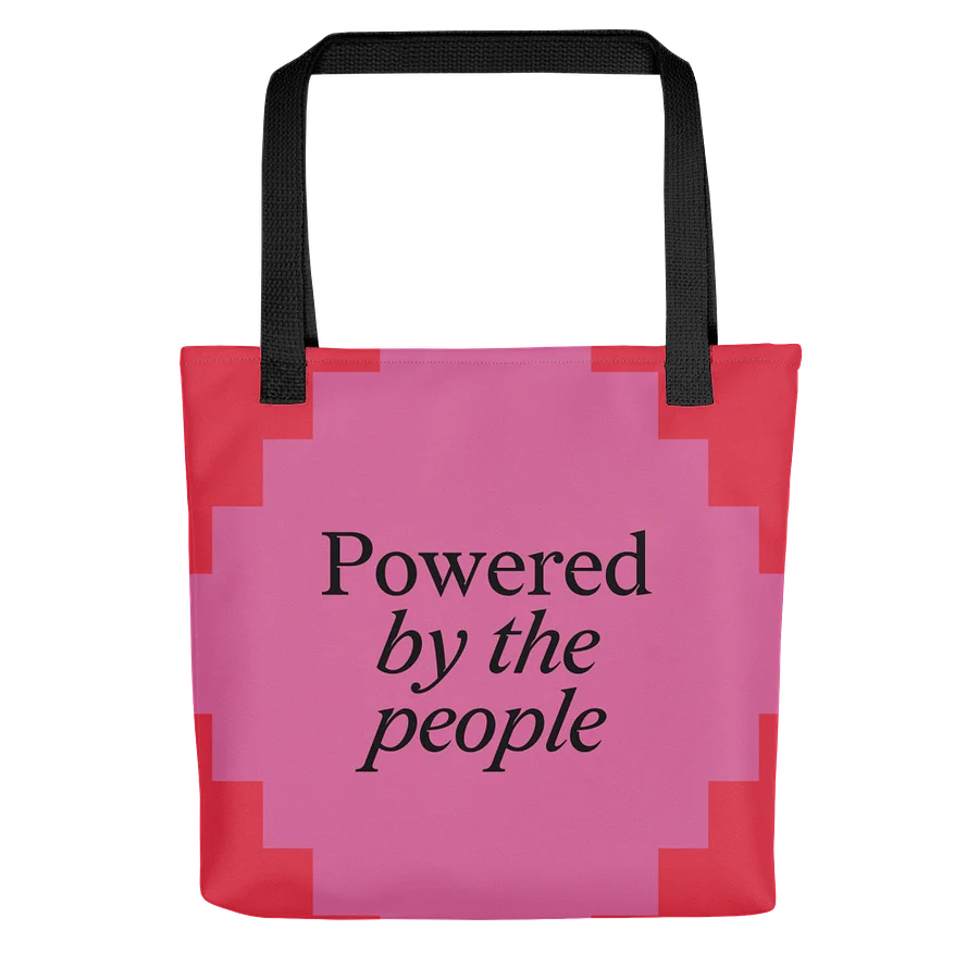 Powered by the People Tote (Red/Pink) Image 2