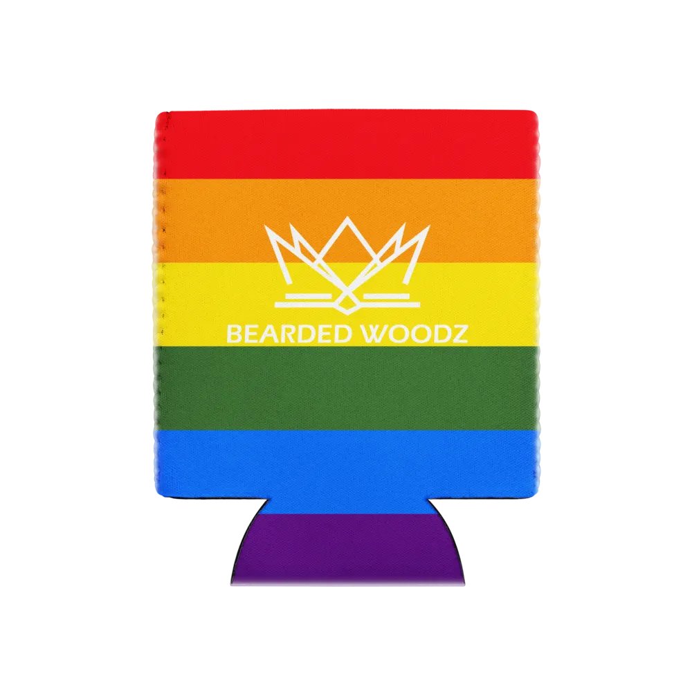 Coozie Can Cooler (Design: Bearded Woodz) Custom Pride product image (1)