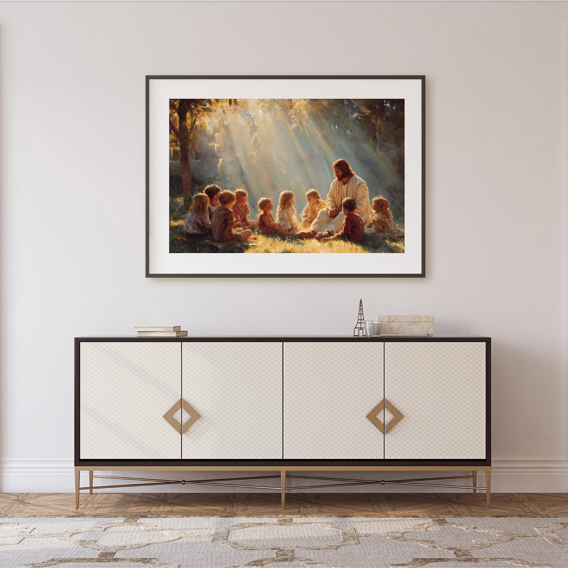 Jesus Teaching Children Print: Christian Nursery Wall Art (Digital Download) product image (3)