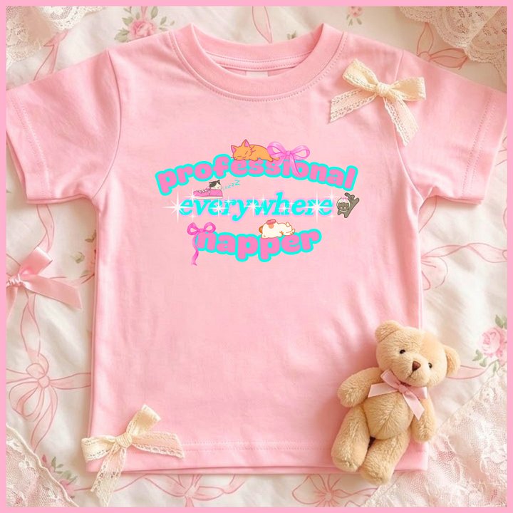 Professional everywhere Napper✨Super Soft🪽T-shirt🩷 product image (1)