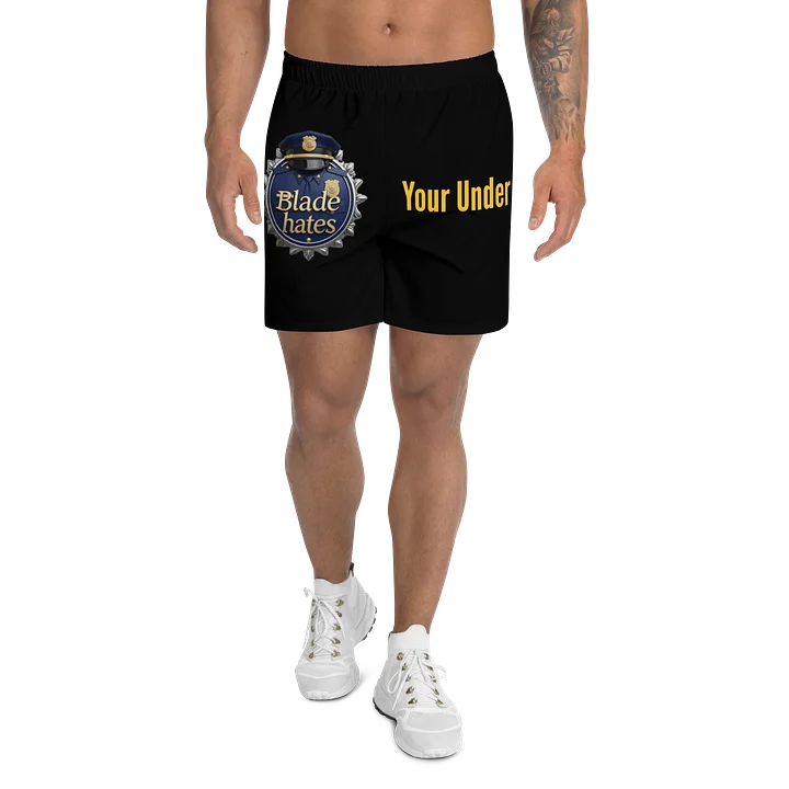 Blade Hates All-Over Print Athletic Long Shorts product image (1)