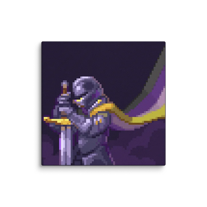 Non-Binary Knight Pixel Art Canvas Print product image (2)