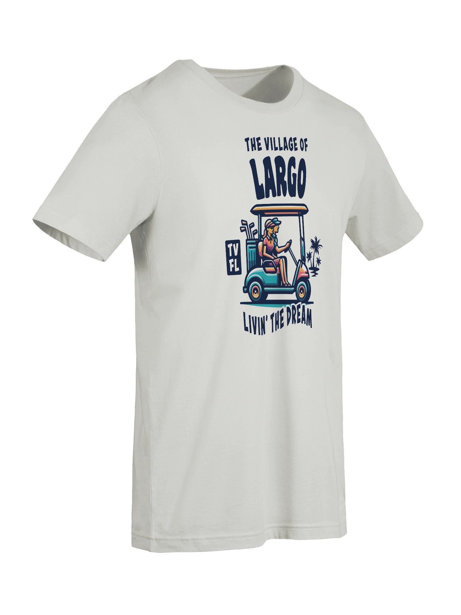 The Village of Largo TV FL Golf Cart Design T-Shirt product image (9)