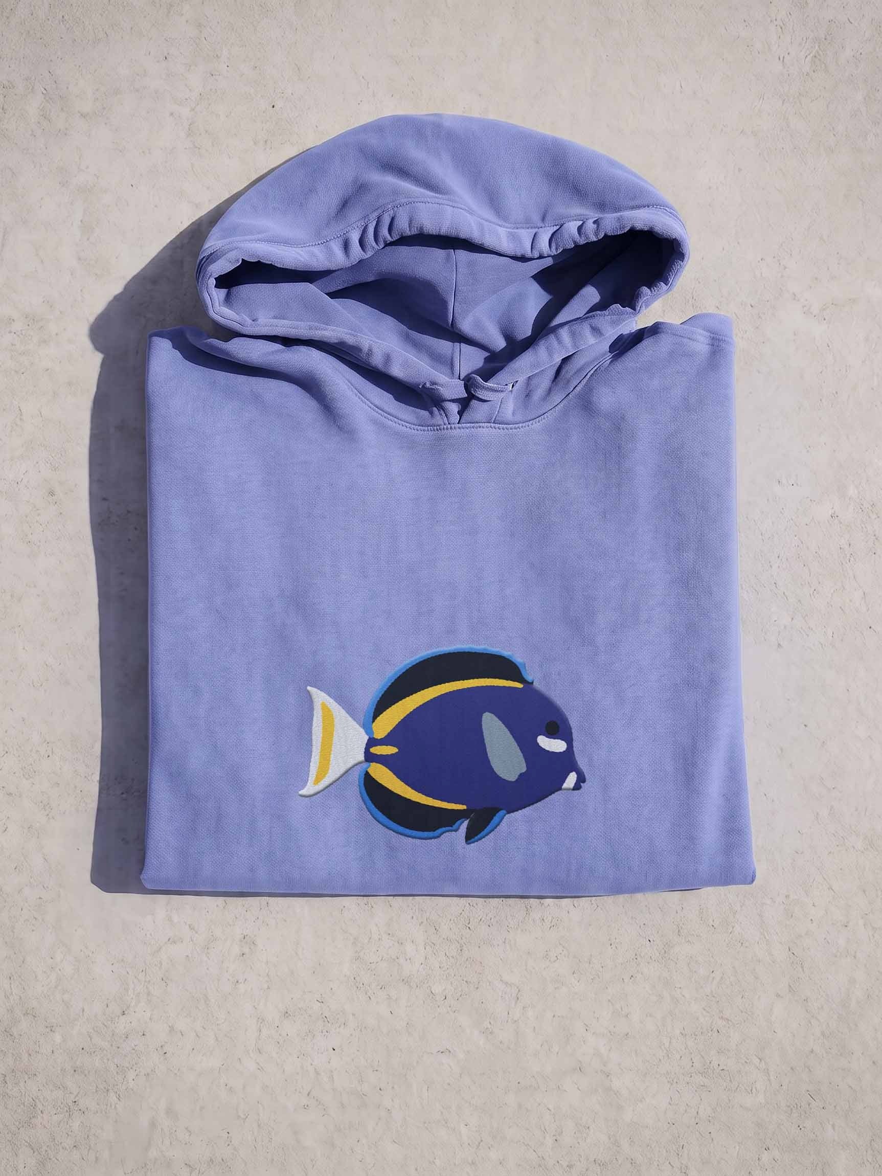 Whitecheek Surgeonfish Embroidered Hoodie | Saltwater Reef Aquarium & Ocean Lover Apparel product image (1)