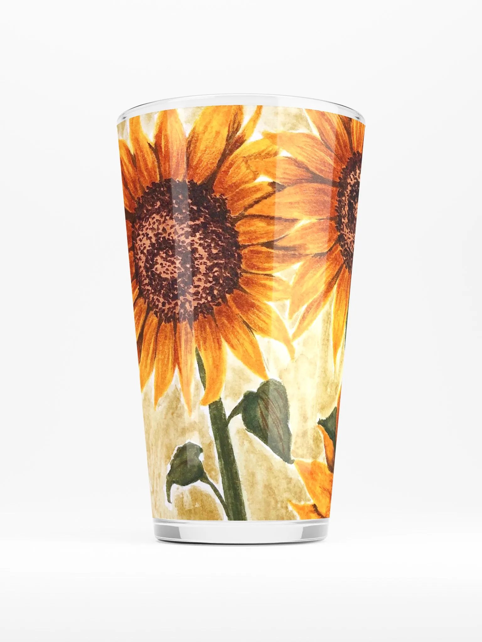 SUNFLOWERS pint glass product image (2)