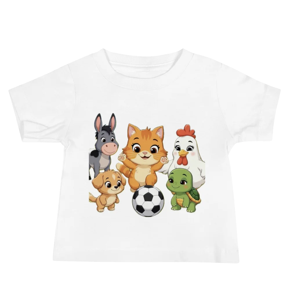Farm Friends Soccer Baby Tee product image (2)