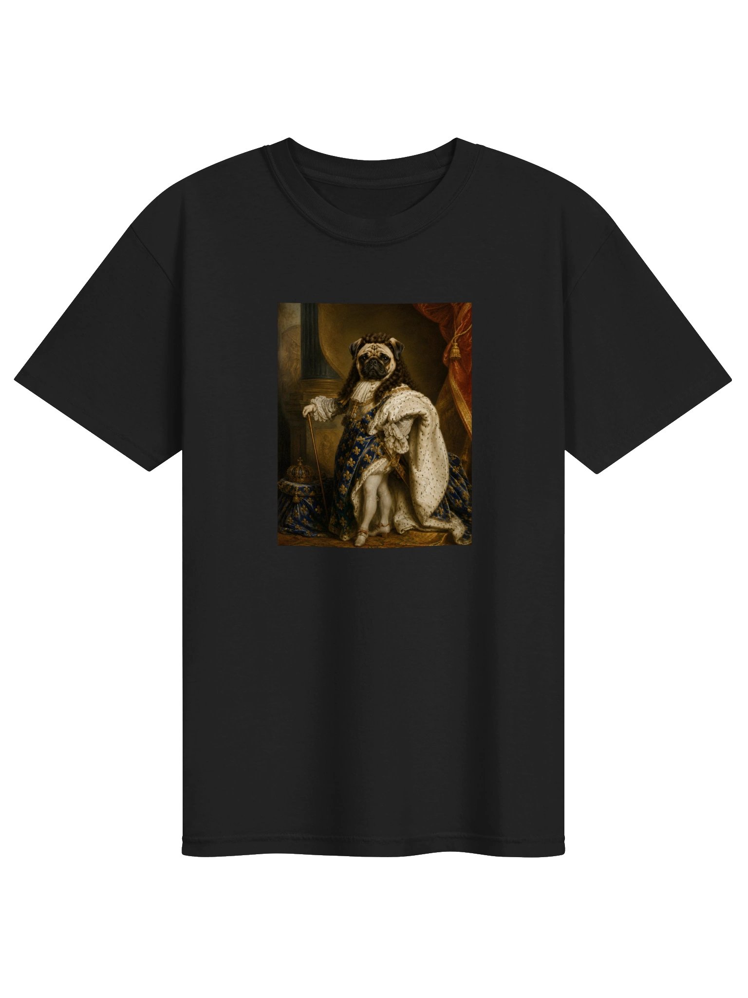 Pug Portrait of Louis XIV T-Shirt product image (1)