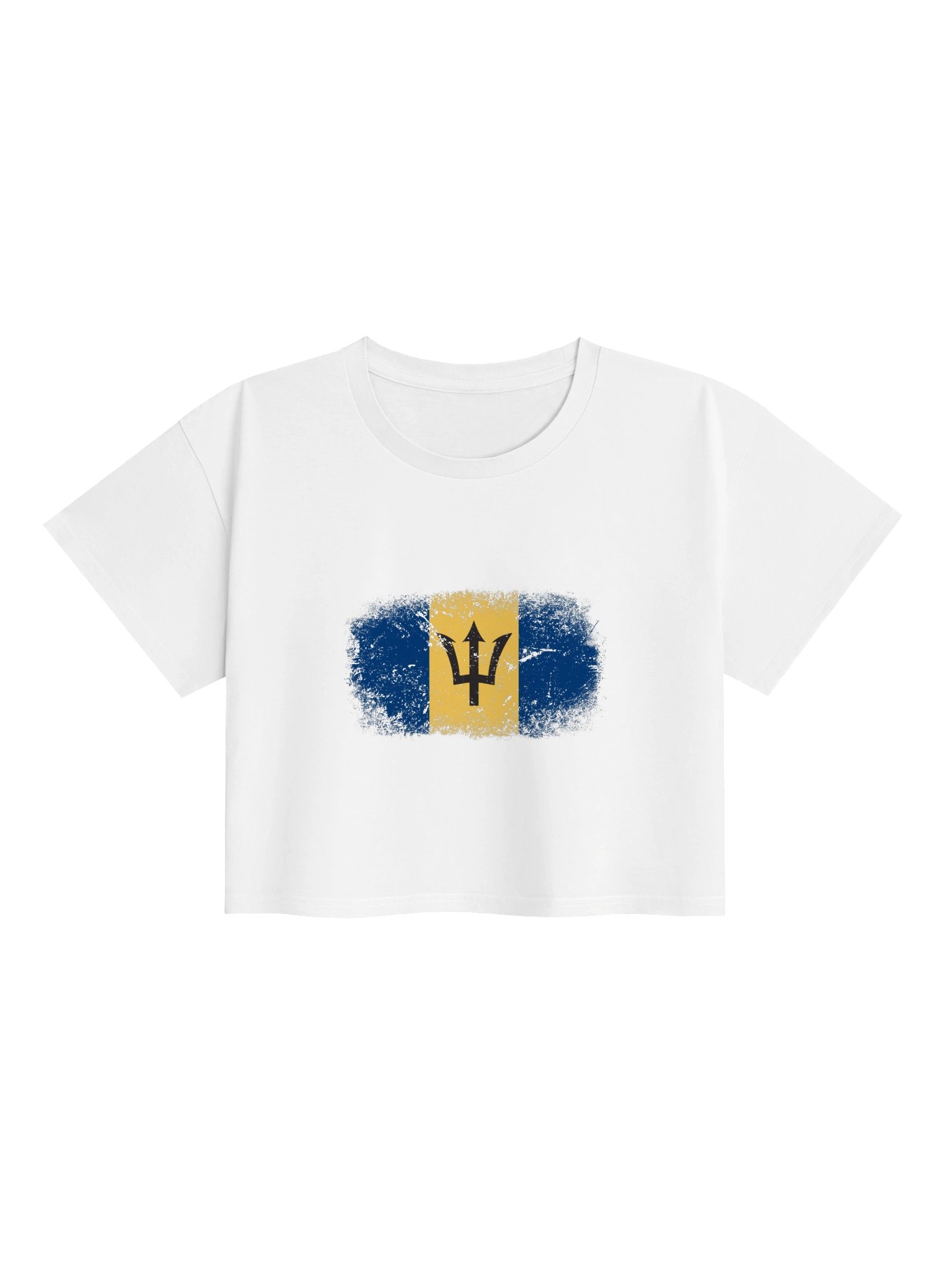 Barbados Flag Crop Top product image (49)