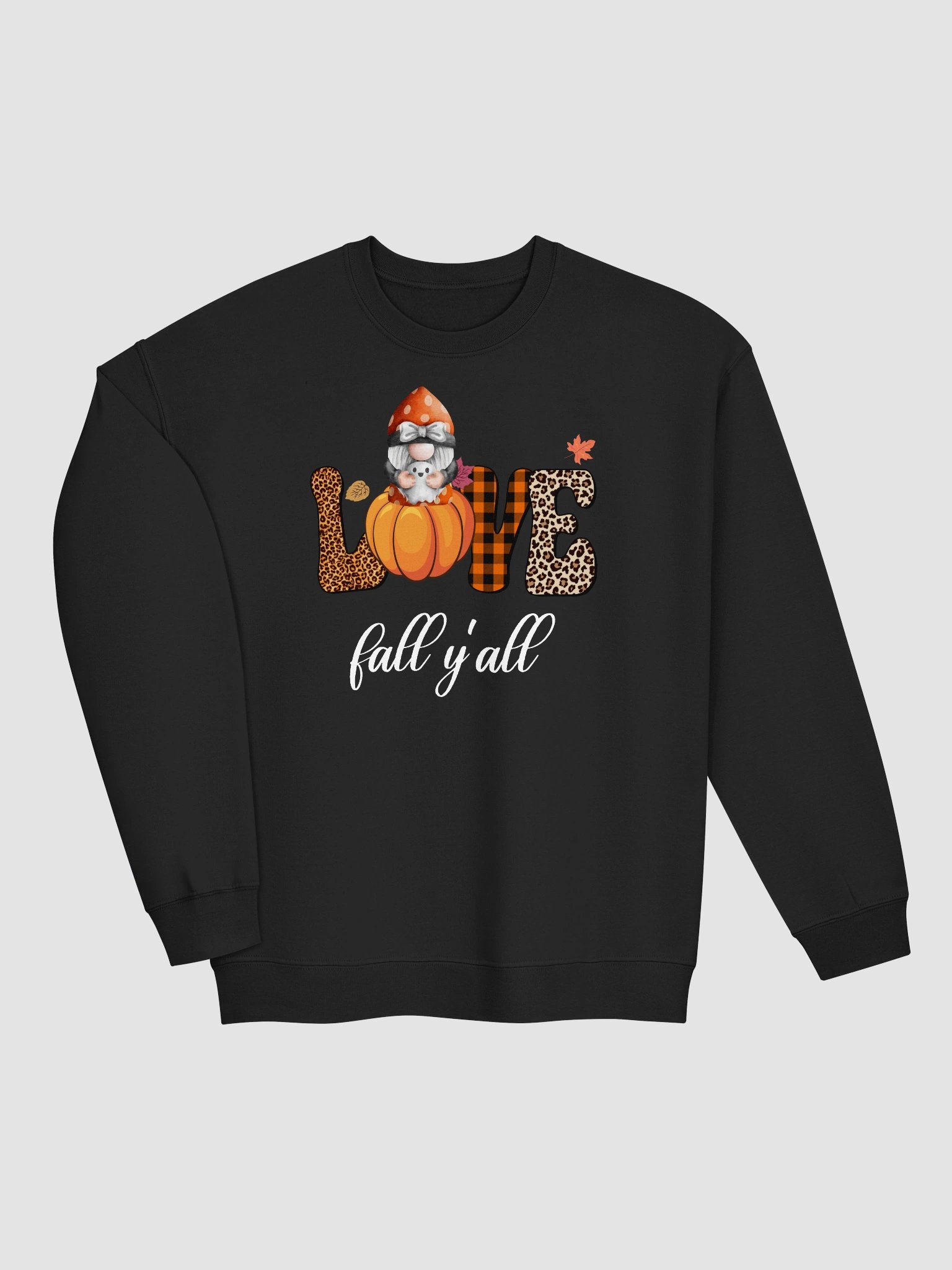 Halloween Gnome and Ghost Love Fall Y'all Sweatshirt product image (4)