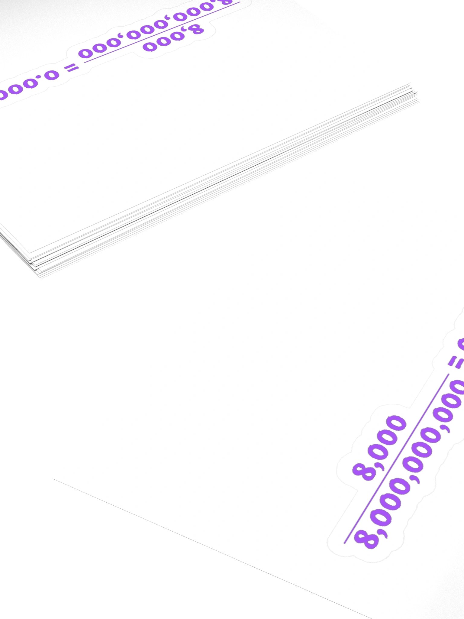 8 OVER 8 BILLION — Sticker product image (14)