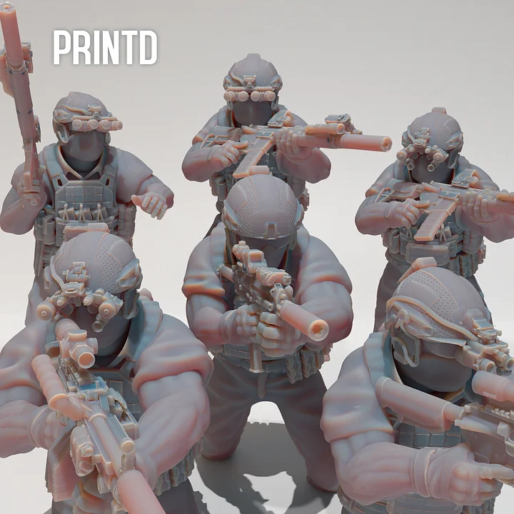 PMC High Risk Contractors - Modern Warfare Wargame Hobby Resin Scale Models product image (1)