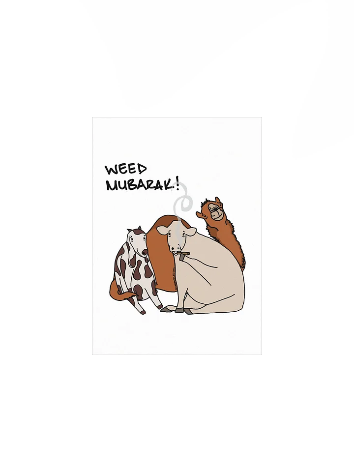 Weed (Eid) Mubarak: Goat, Cow and Camel Poster product image (1)