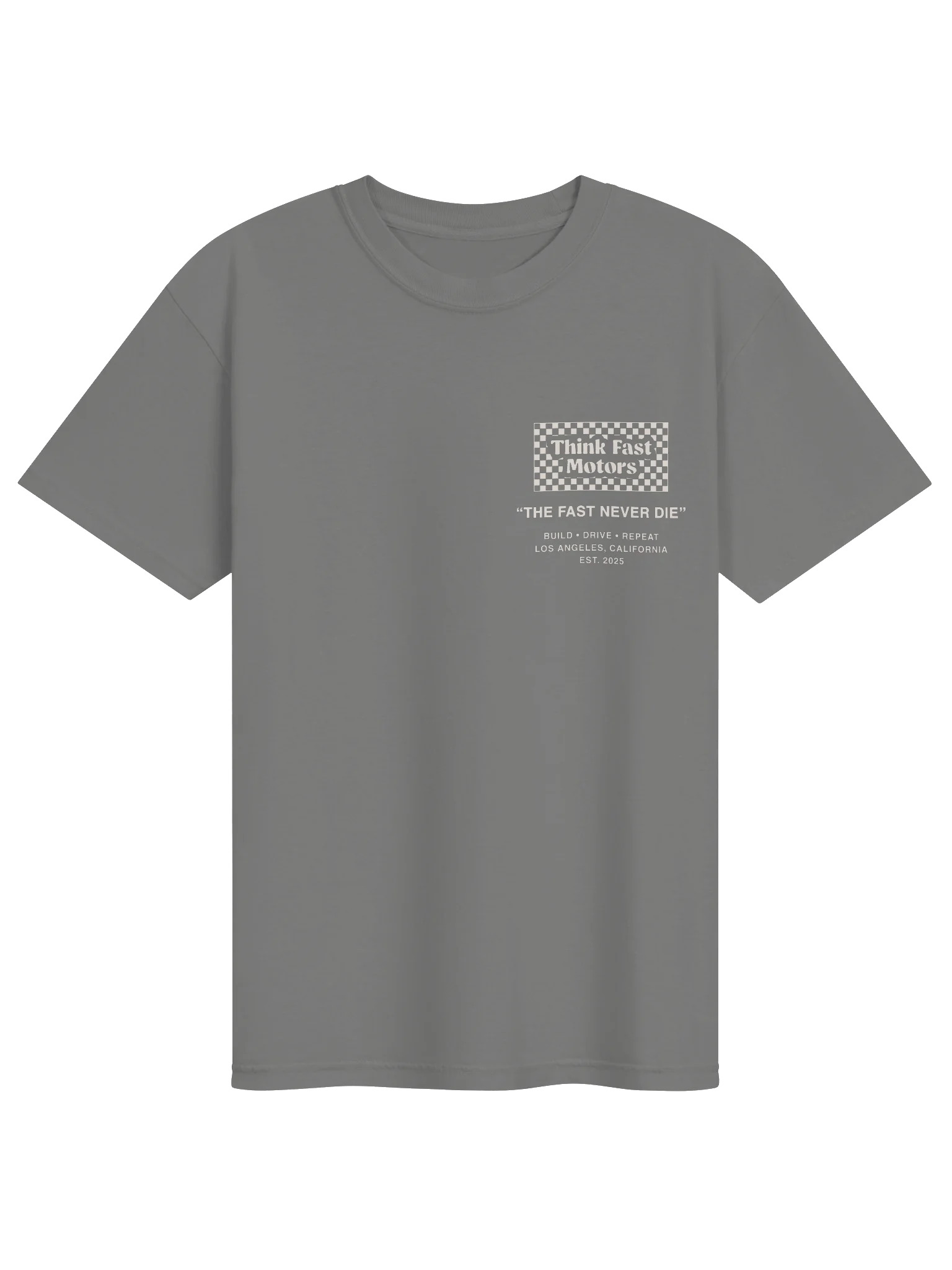 The Fast Never Die Tee - Grey product image (1)