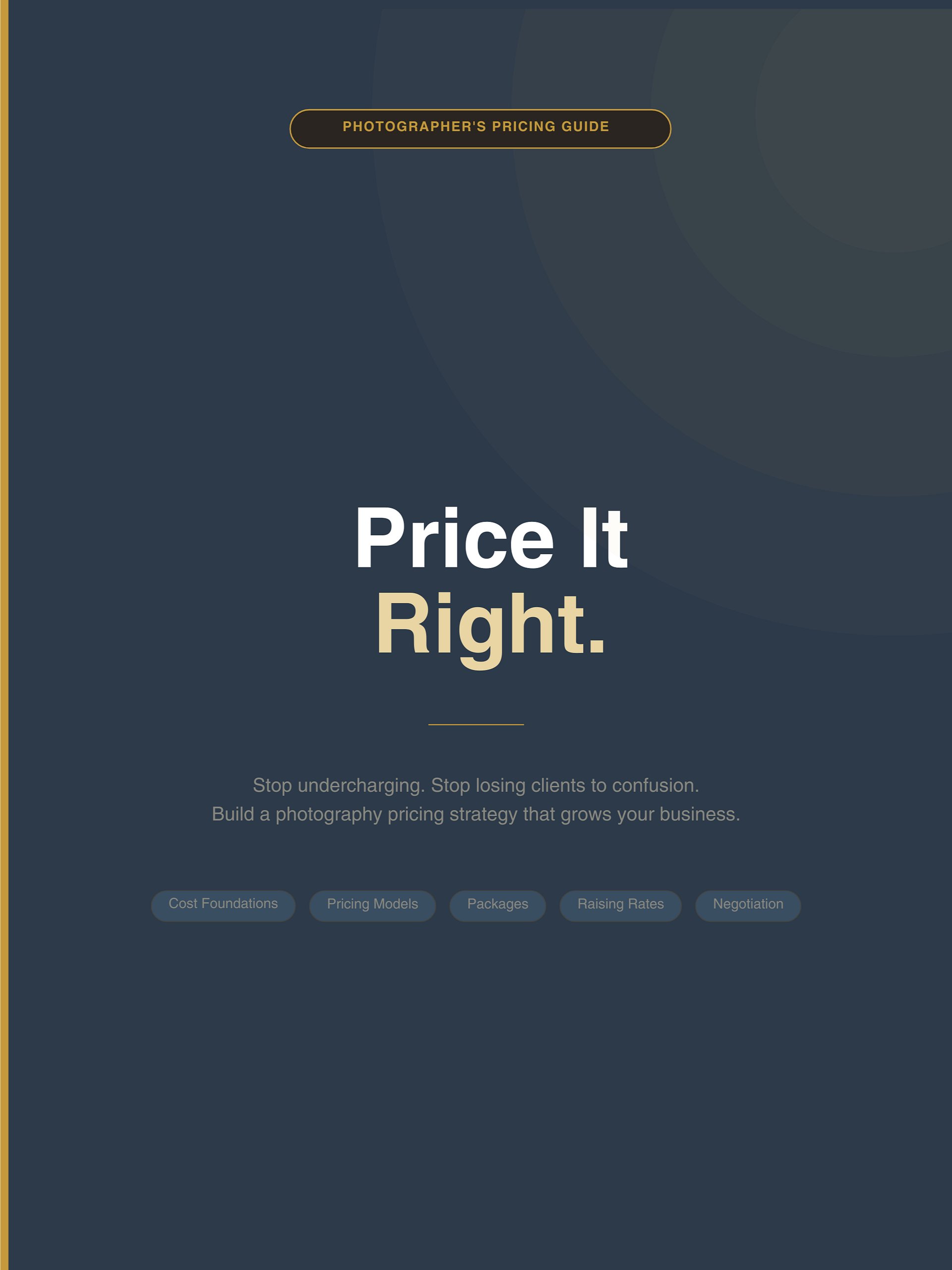 Pricing Guide for Photographers - Limited Launch Sale - 50% Off product image (3)