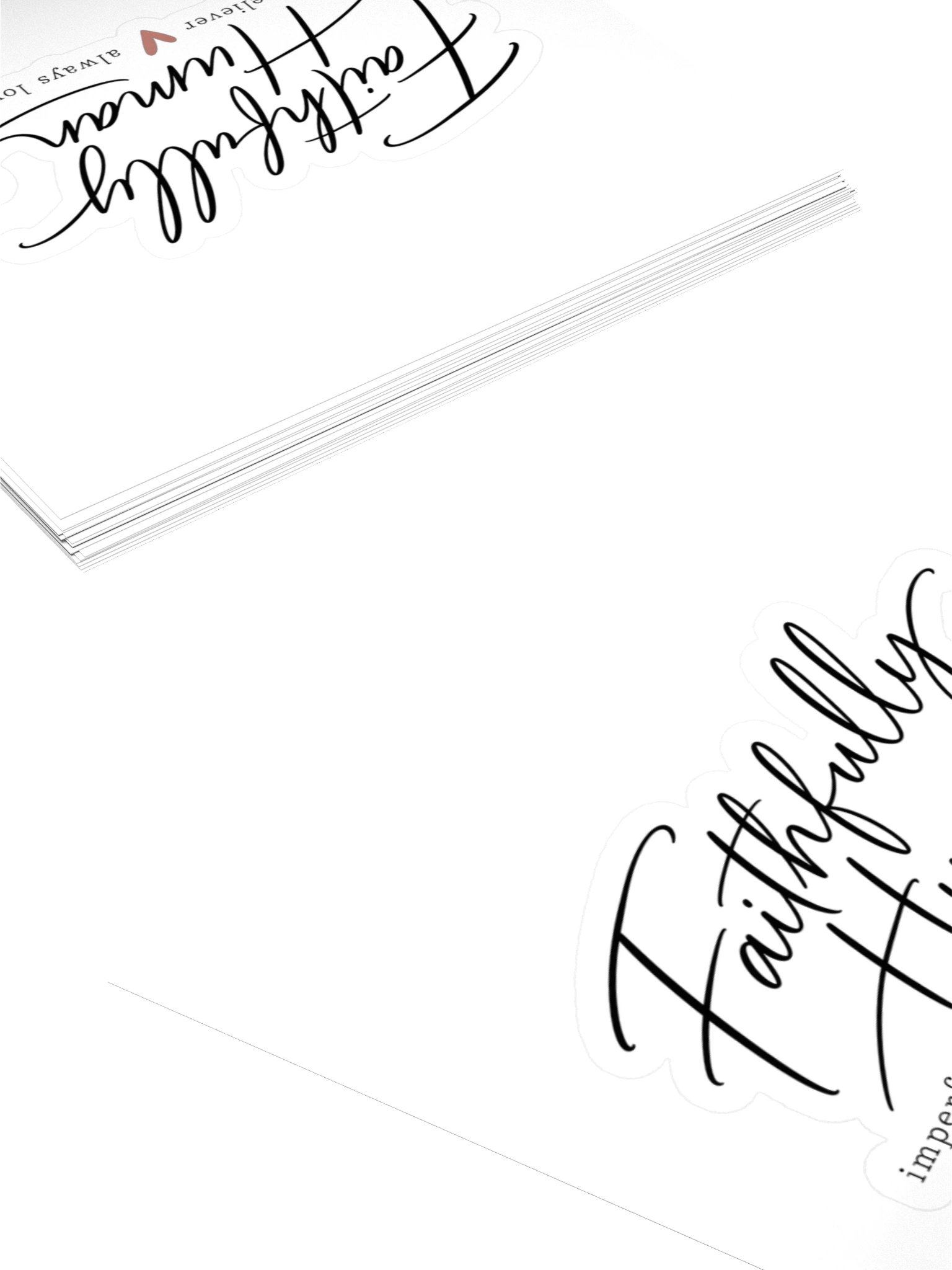 Faithfully Human Kiss Cut Stickers product image (4)