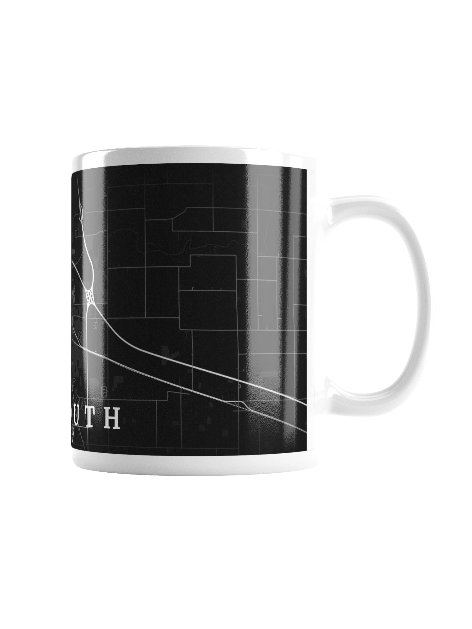 Plymouth,IN Noir Map Mug product image (5)