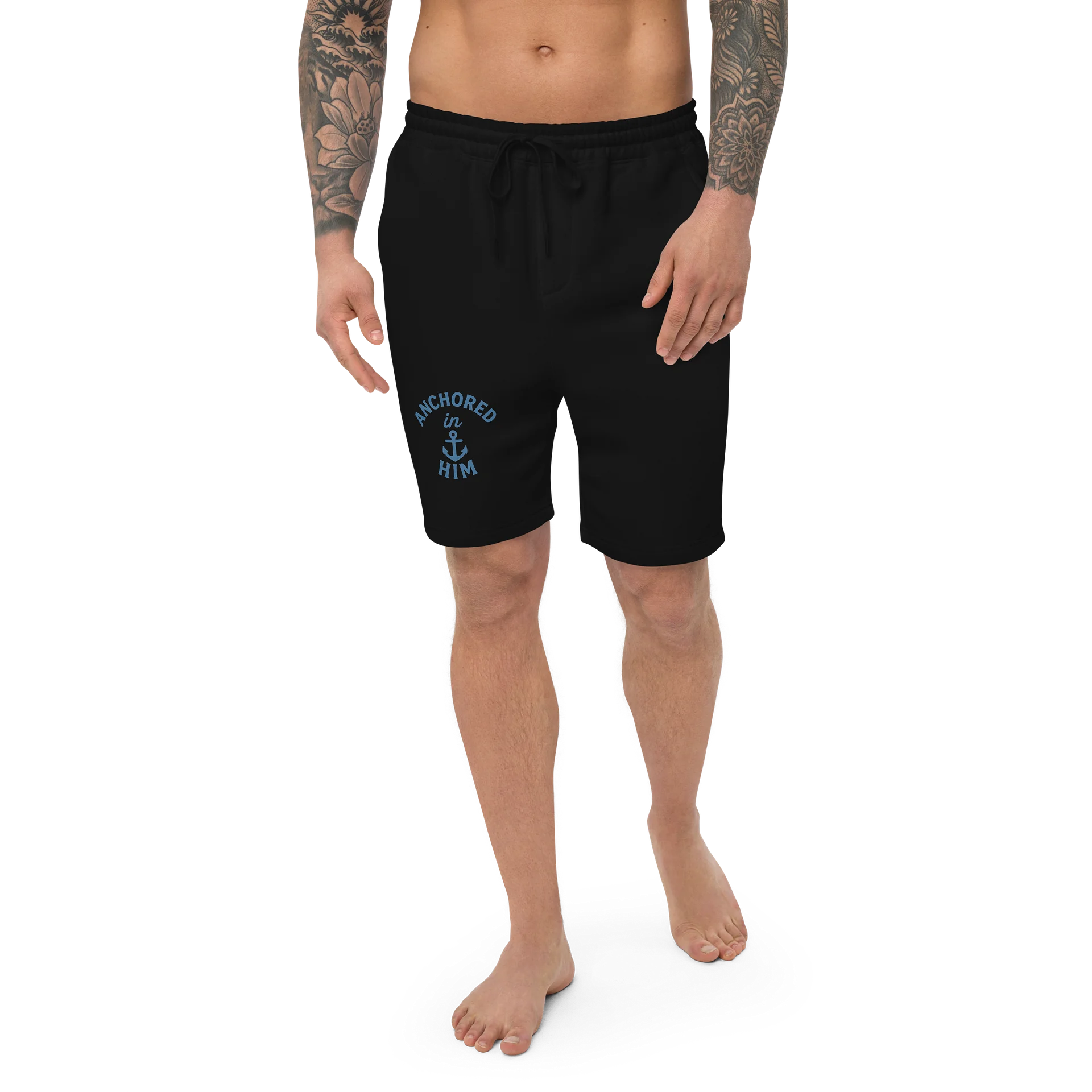Anchored In Him Fleece Shorts product image (3)