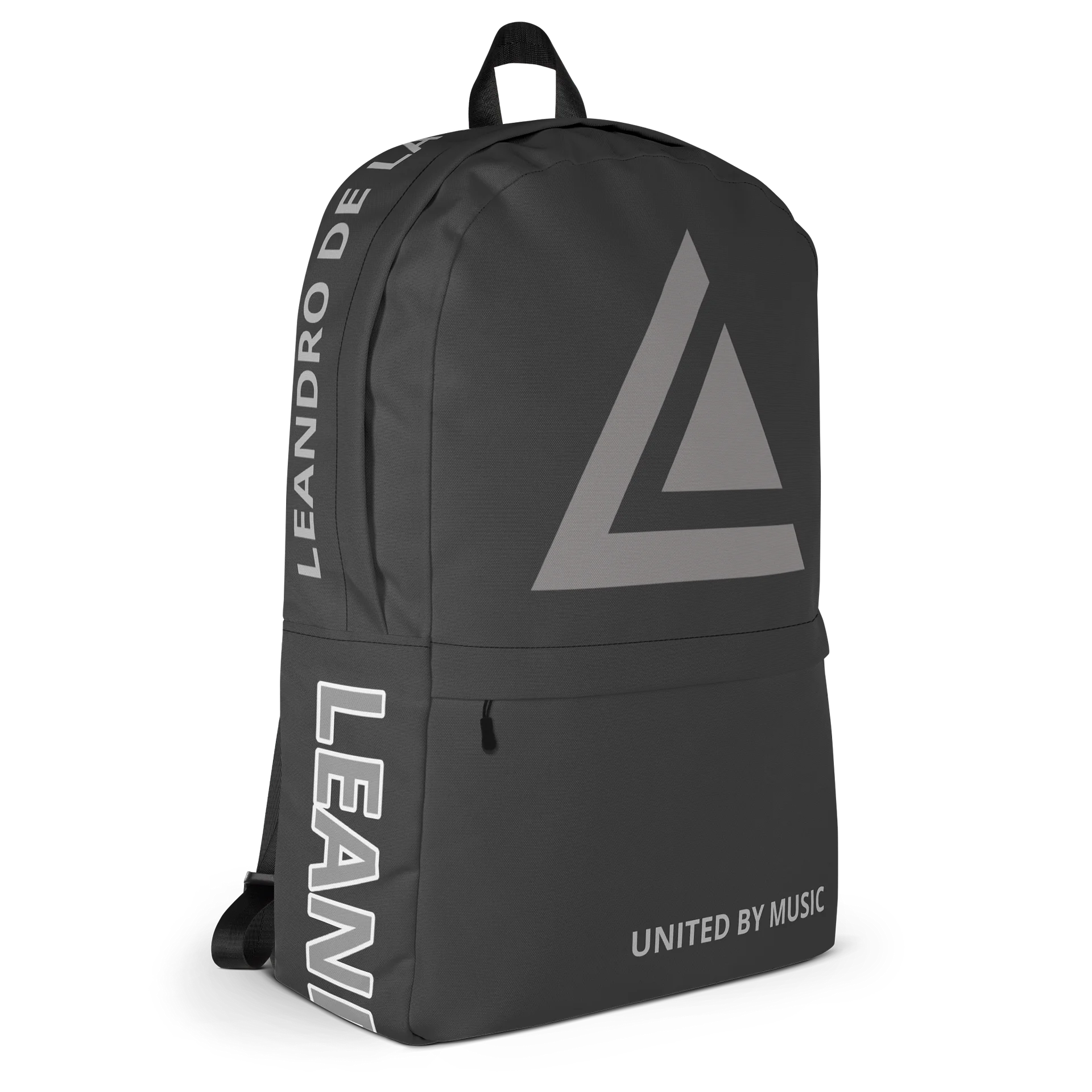 LEANDRO DE LA VEGA BACKPACK "UNITED BY MUSIC" GREY LOGO product image (3)