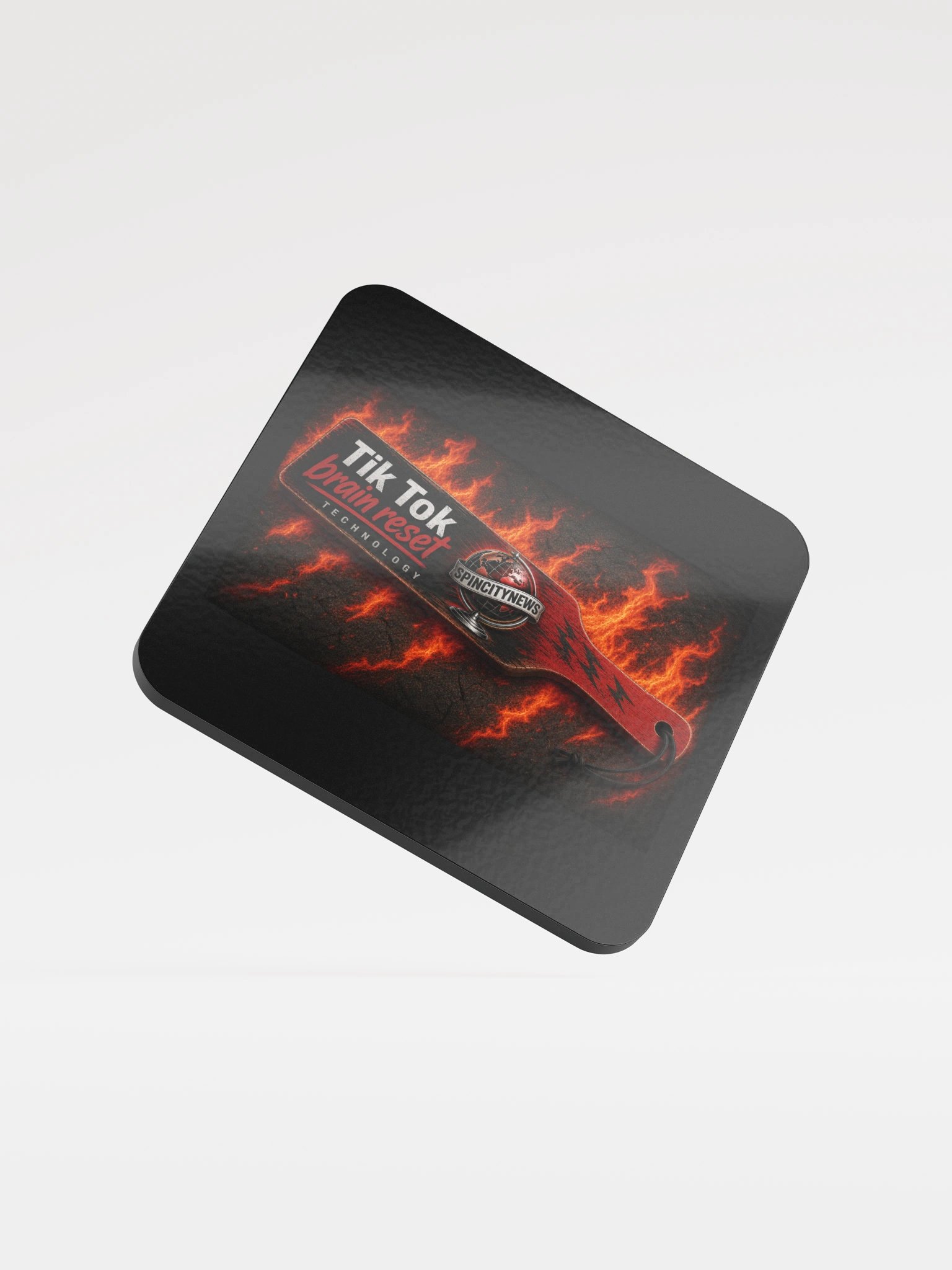 Brain Reset Fire Graphic Coaster product image (1)