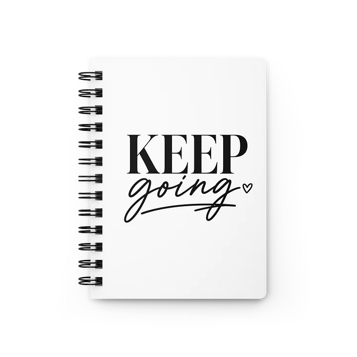 Keep Going Heart Spiral Journal product image (1)