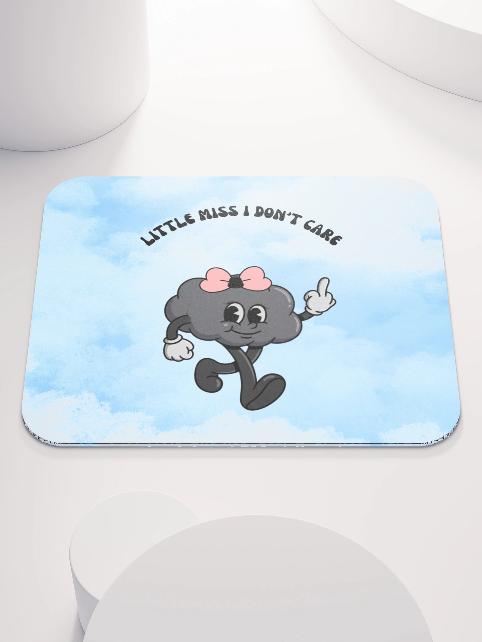 Little Miss I Don’t Care Mouse Pad product image (1)