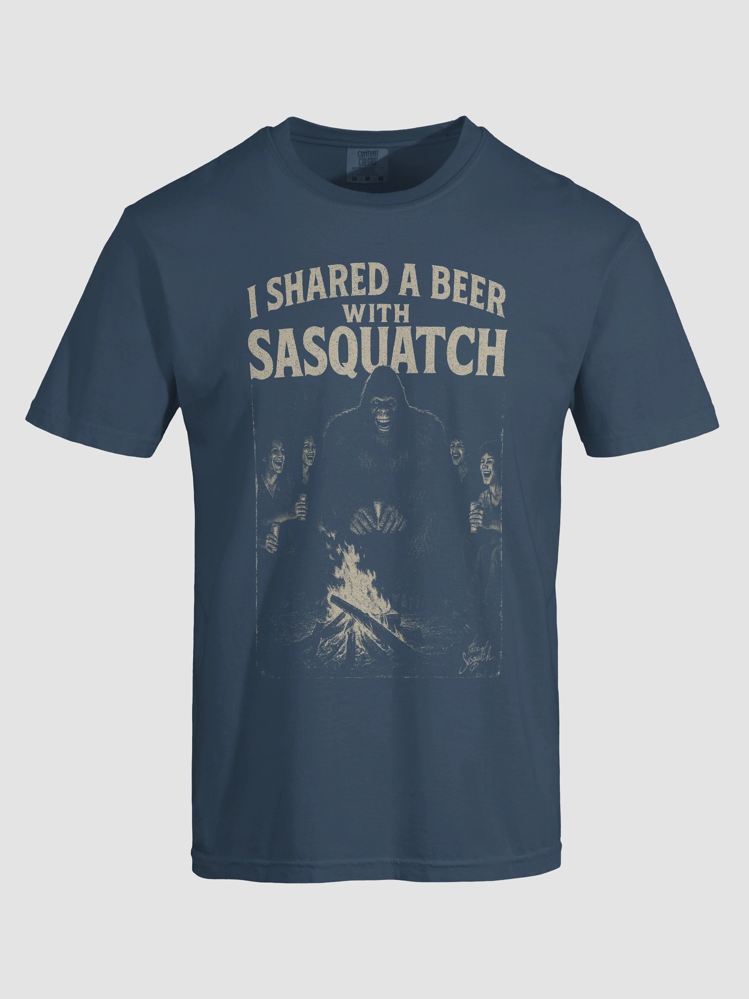 I Shared a Beer with Sasquatch (Campfire T-Shirt II) product image (42)