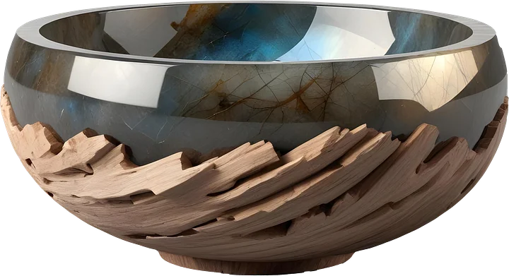 Celestial Grace – Boho Chic Bowl spa decor PNG product image (1)