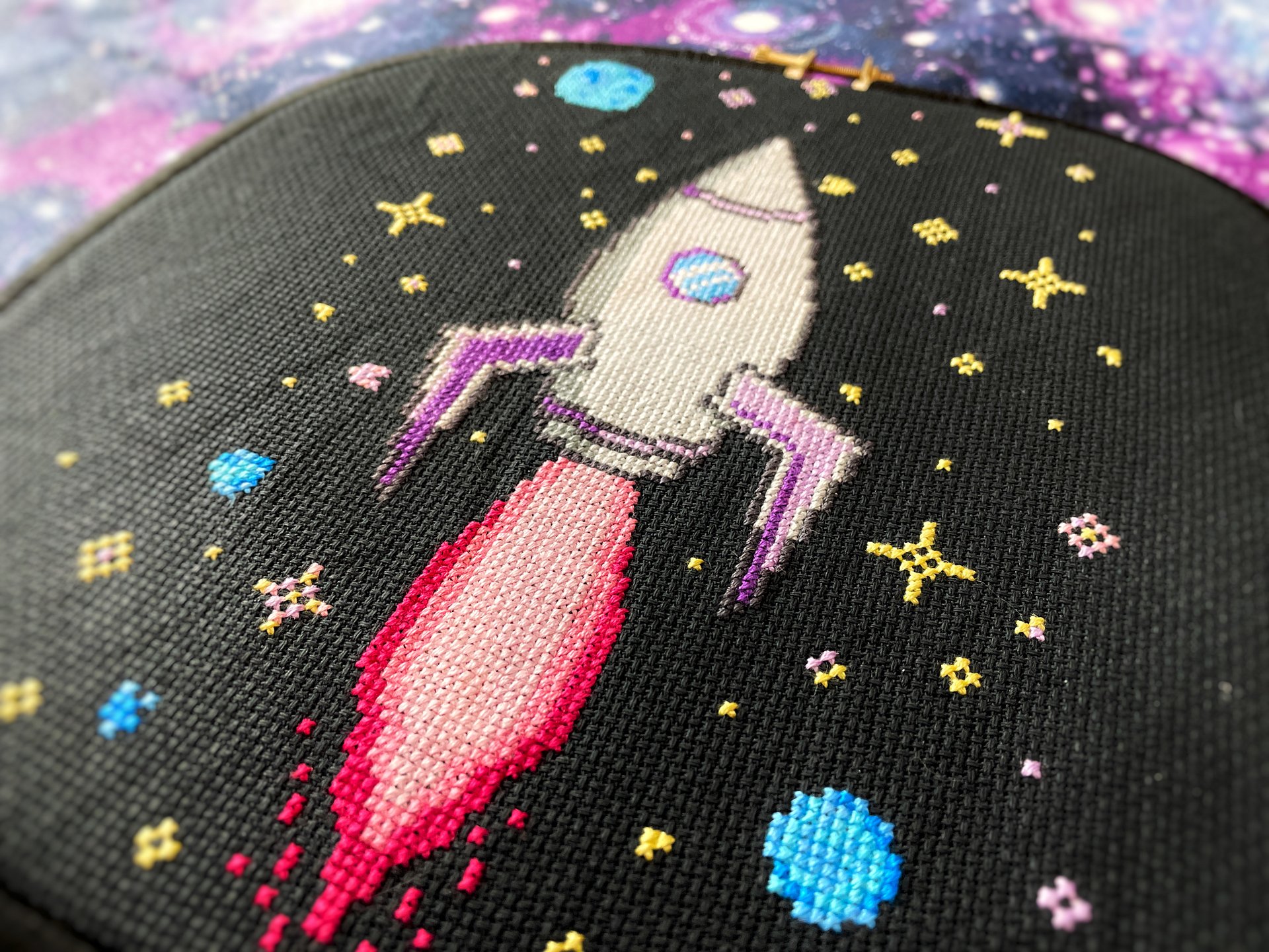 Pastel Rockets - FINISHED STITCH product image (3)